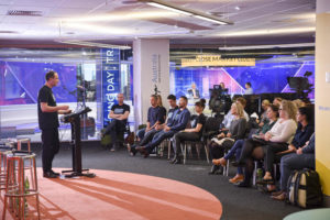 The Roadshow, at 2 Holt Street Press Hall, on 09.08.2018

News Bolt team photo - News and Slingshot staff in their News Bolt t-shirts

Alex Plummer - Corporate Development Manager, News Corp

(Daily Telegraph / Flavio Brancaleone)